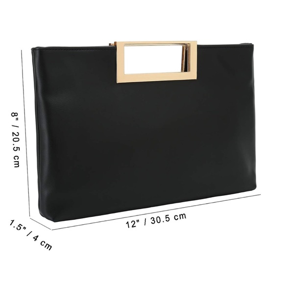 CHARMING TAILOR Fashion PU Leather Handbag Stylish Clutch Purse - Picture 5 of 9